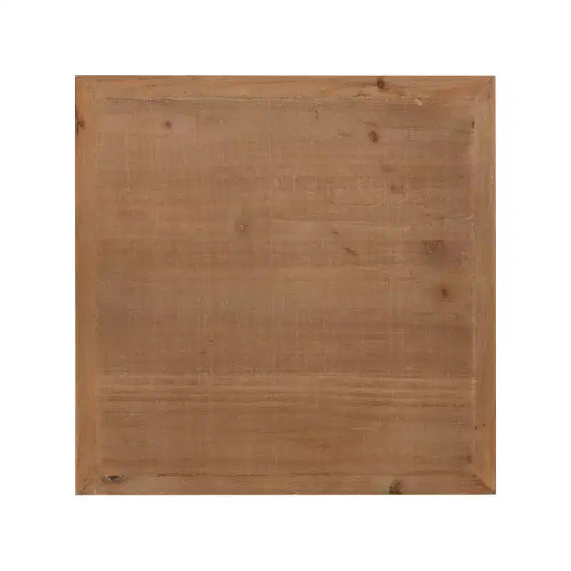 Tavolino da tè quadrato Anthea in MDF di Kate and Laurel, 12x12x26, marrone rustico e bianco