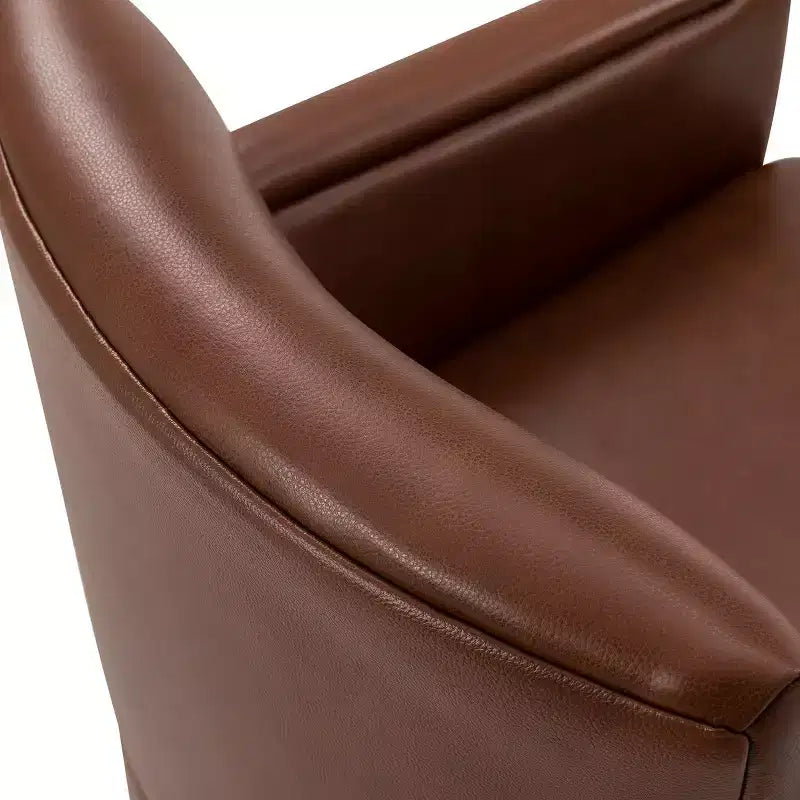 Gabino 29 Set di 2 poltrone girevoli in vera pelle | ART OF LIVING DESIGNS
