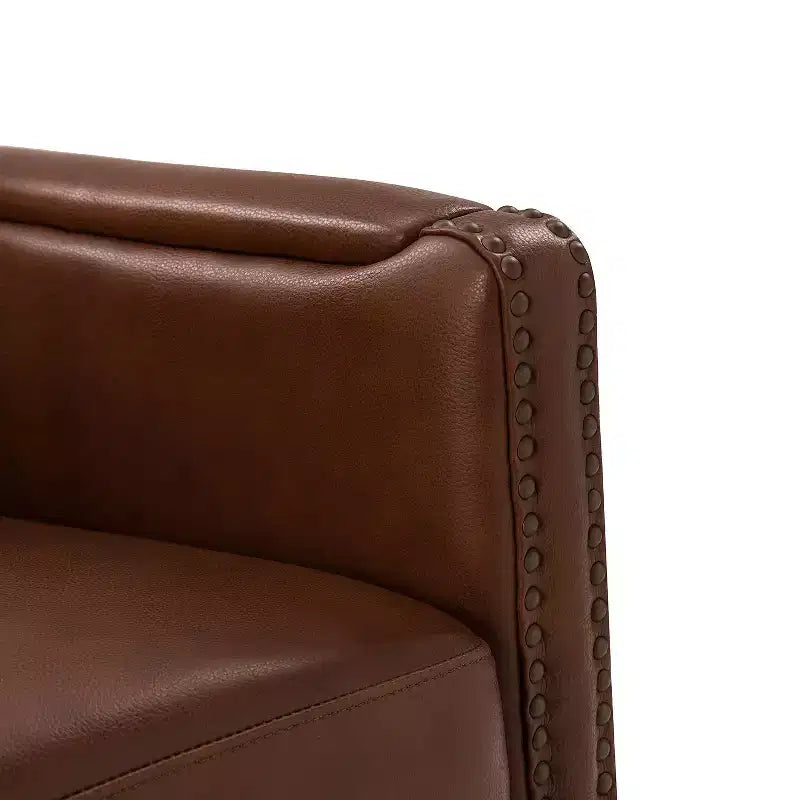 Gabino 29 Set di 2 poltrone girevoli in vera pelle | ART OF LIVING DESIGNS