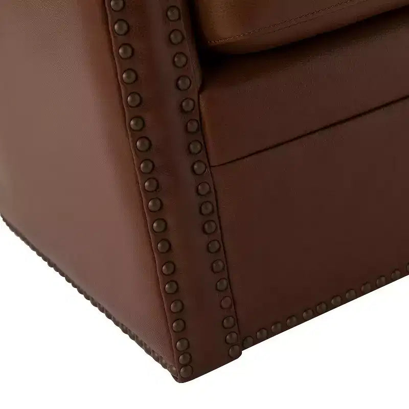 Gabino 29 Set di 2 poltrone girevoli in vera pelle | ART OF LIVING DESIGNS
