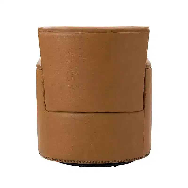 Gabino 29 Set di 2 poltrone girevoli in vera pelle | ART OF LIVING DESIGNS