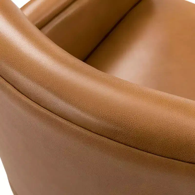 Gabino 29 Set di 2 poltrone girevoli in vera pelle | ART OF LIVING DESIGNS