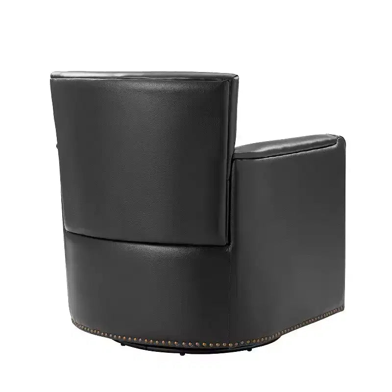 Gabino 29 Set di 2 poltrone girevoli in vera pelle | ART OF LIVING DESIGNS
