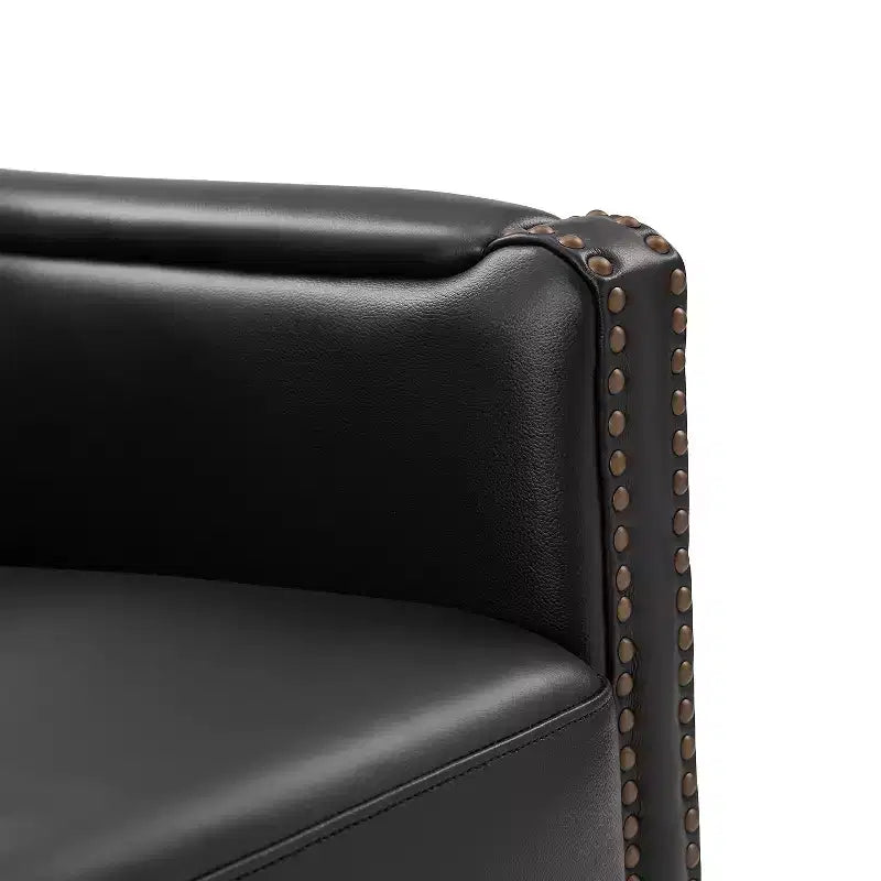 Gabino 29 Set di 2 poltrone girevoli in vera pelle | ART OF LIVING DESIGNS