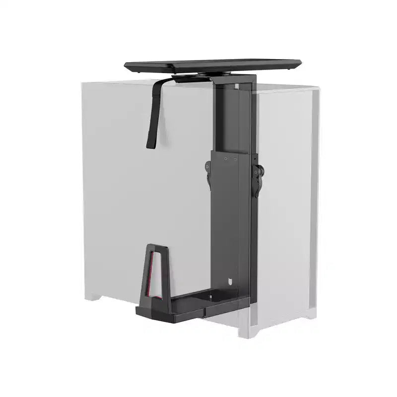 Mount-It! Heavy Duty Deluxe Under Desk Computer Mount | Height Adjustable CPU Holder with Sliding Tracks | 33 Lbs. Weight Capacity | Black