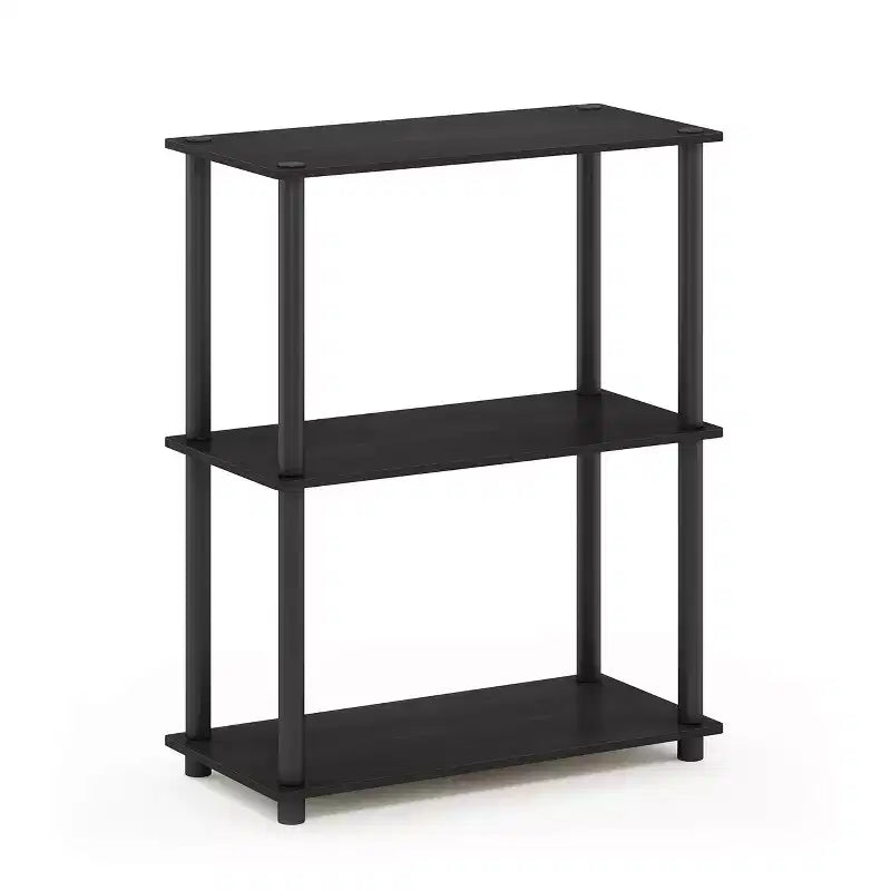 Libreria industriale Furinno a 3 ripiani, scaffale compatto aperto per esposizione