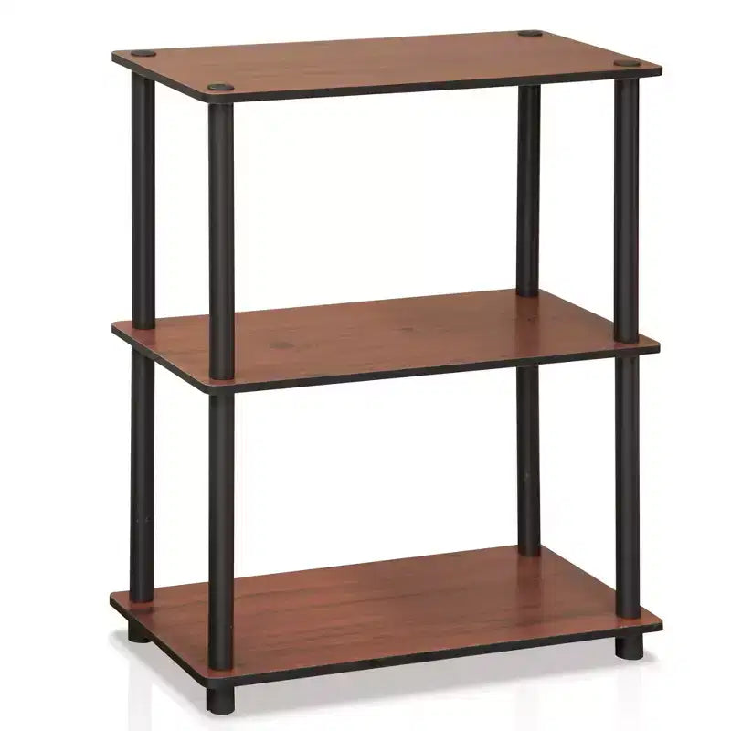Furinno 3-Tier Industrial Bookcase Compact Open Storage Shelf Display Rack
