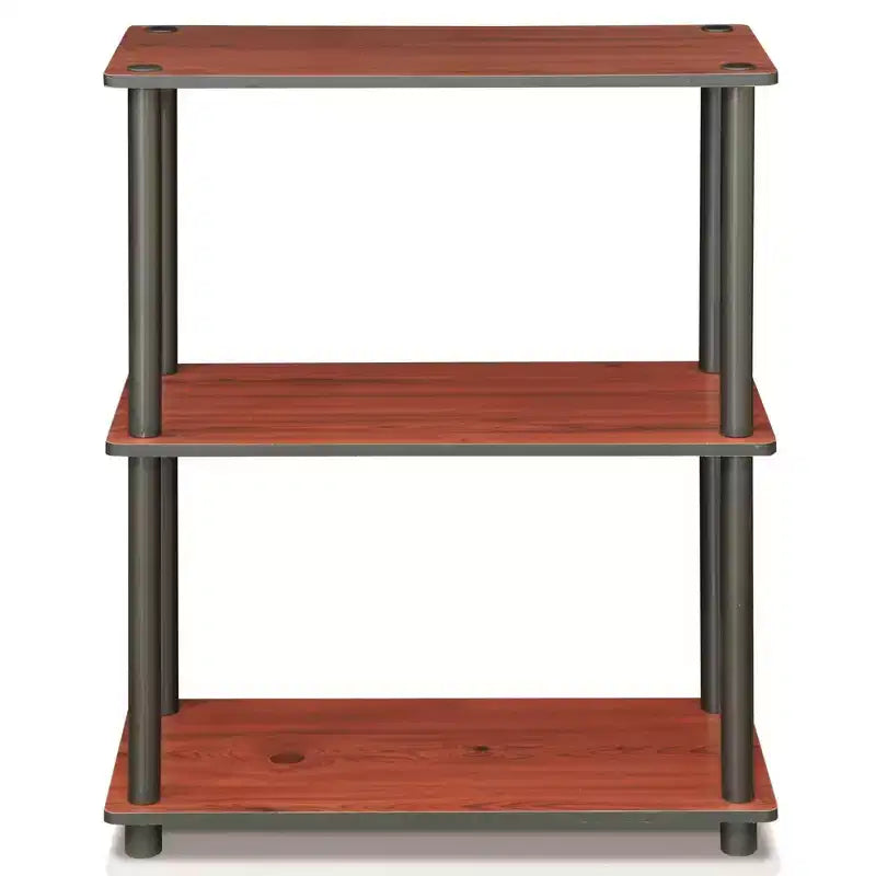 Libreria industriale Furinno a 3 ripiani, scaffale compatto aperto per esposizione