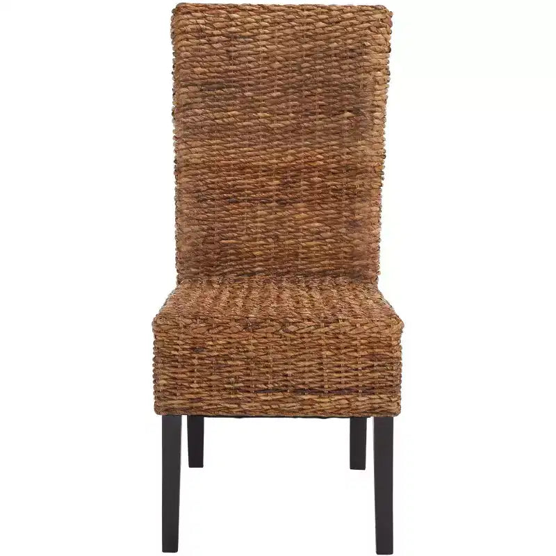 Sedia Laterale Kiska 18 H Rattan (Set di 2) - FOX1021 - Marrone Scuro - Safavieh Couture