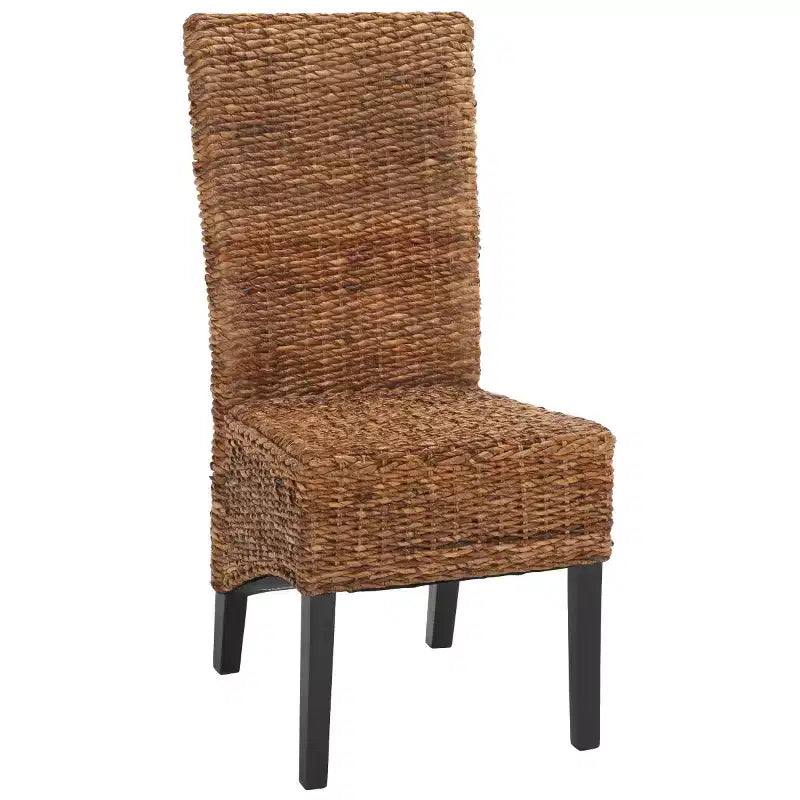 Sedia Laterale Kiska 18 H Rattan (Set di 2) - FOX1021 - Marrone Scuro - Safavieh Couture