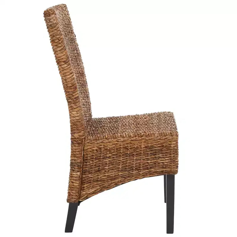 Sedia Laterale Kiska 18 H Rattan (Set di 2) - FOX1021 - Marrone Scuro - Safavieh Couture