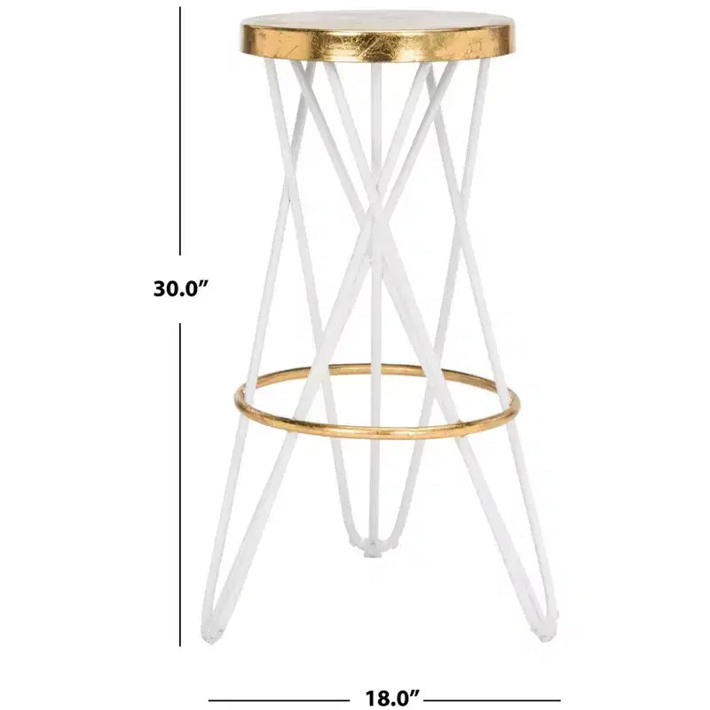 Sgabello da bar Lorna Gold Leaf - FOX3254 - Safavieh Couture