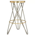 Lorna Gold Leaf Bar Stool - FOX3254 - Safavieh Couture