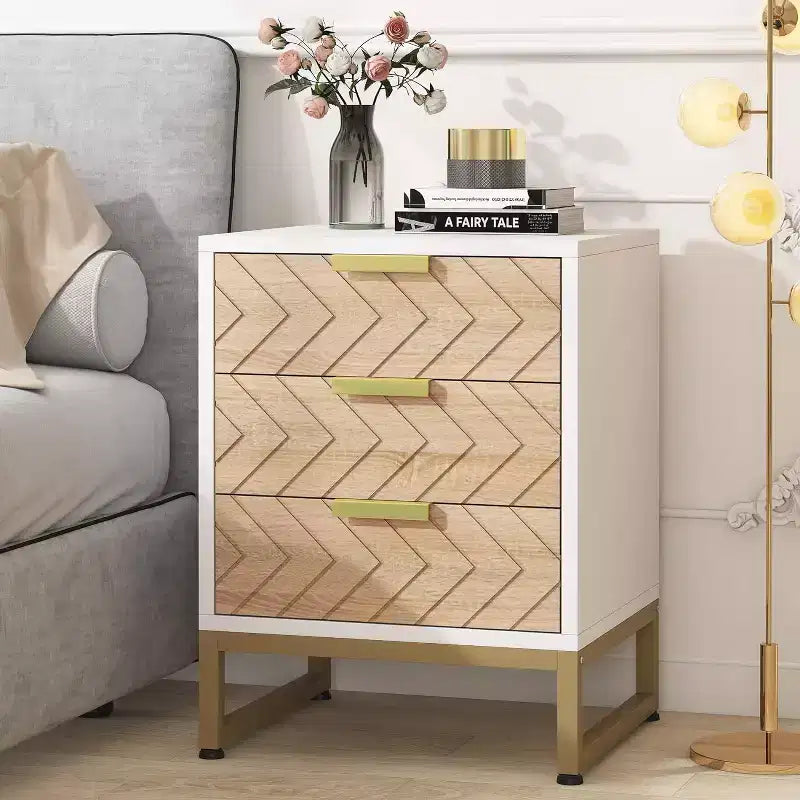 Comodini Lantine Modern 3 Cassetti Set da 2